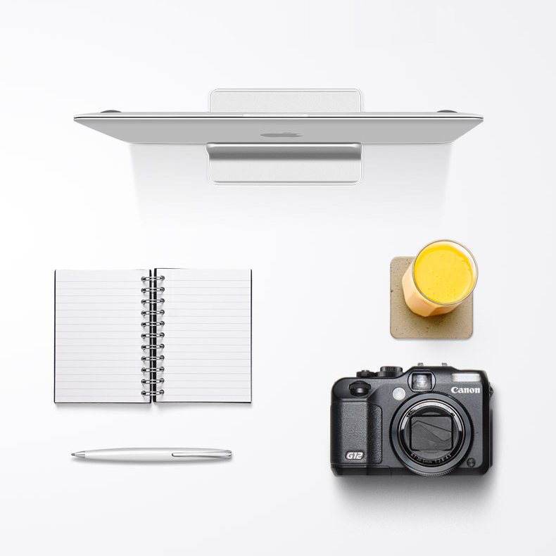 Zenith Vertical | Adjustable Dual-Slot Aluminum Laptop Dock