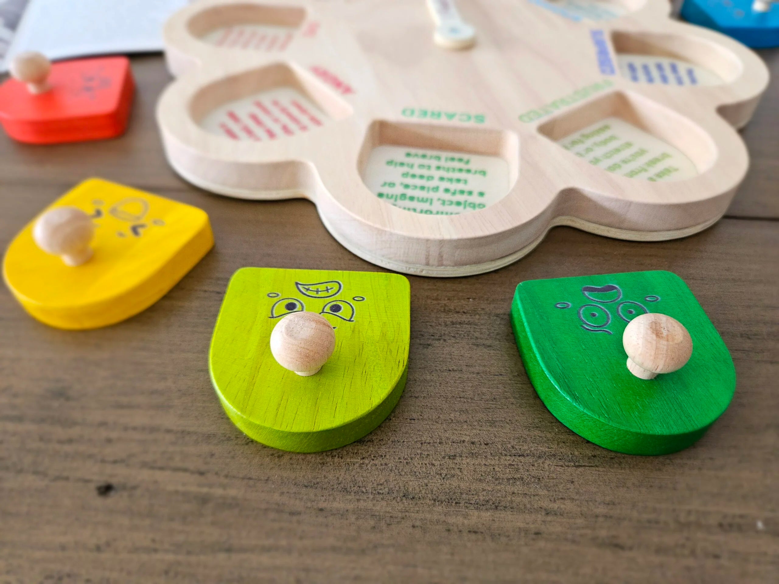 Interactive Emotions & Coping Skills Wooden Puzzle | Montessori Inspired